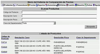 Sistema Comparacion Precios Listado Productos (21K)