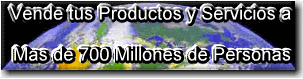 Venda sus productos y servicios en internet a mas de 700 millones de personas, con la herramienta m�s poderosa de mercadeo y publicidad: su sitio web en Internet, que es su ventana publicitaria a todo el planeta.